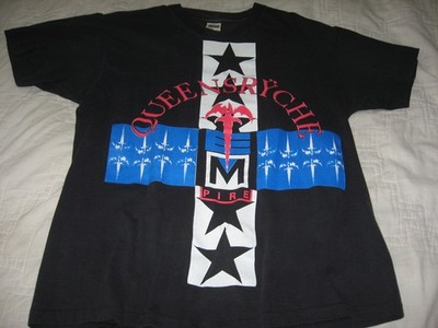 Vintage Anvil Queensryche Empire Tour Men's T Shirt L/XL USA Single Stitch