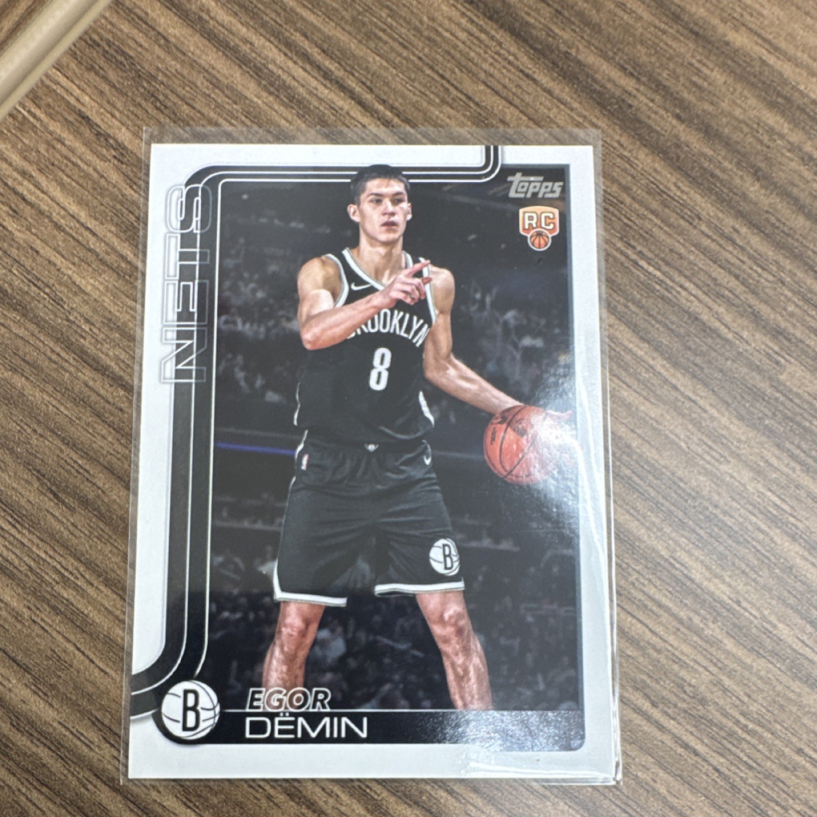 Topps 2025-26 Egor Demin Brooklyn Nets Rookie Basketball Card #208