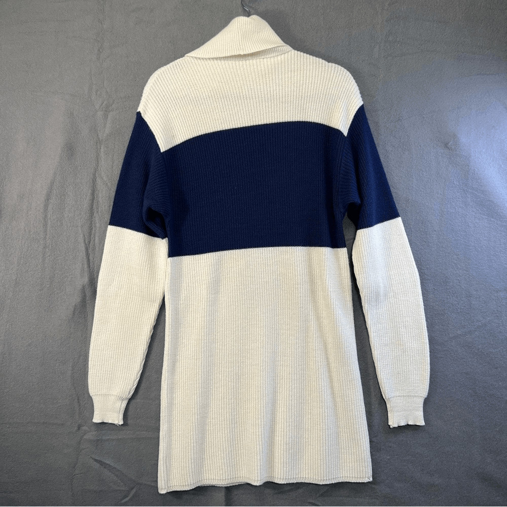 Vintage 1990s Linda Lundstrom Women’s Sz small turtleneck dress wool blend Princ