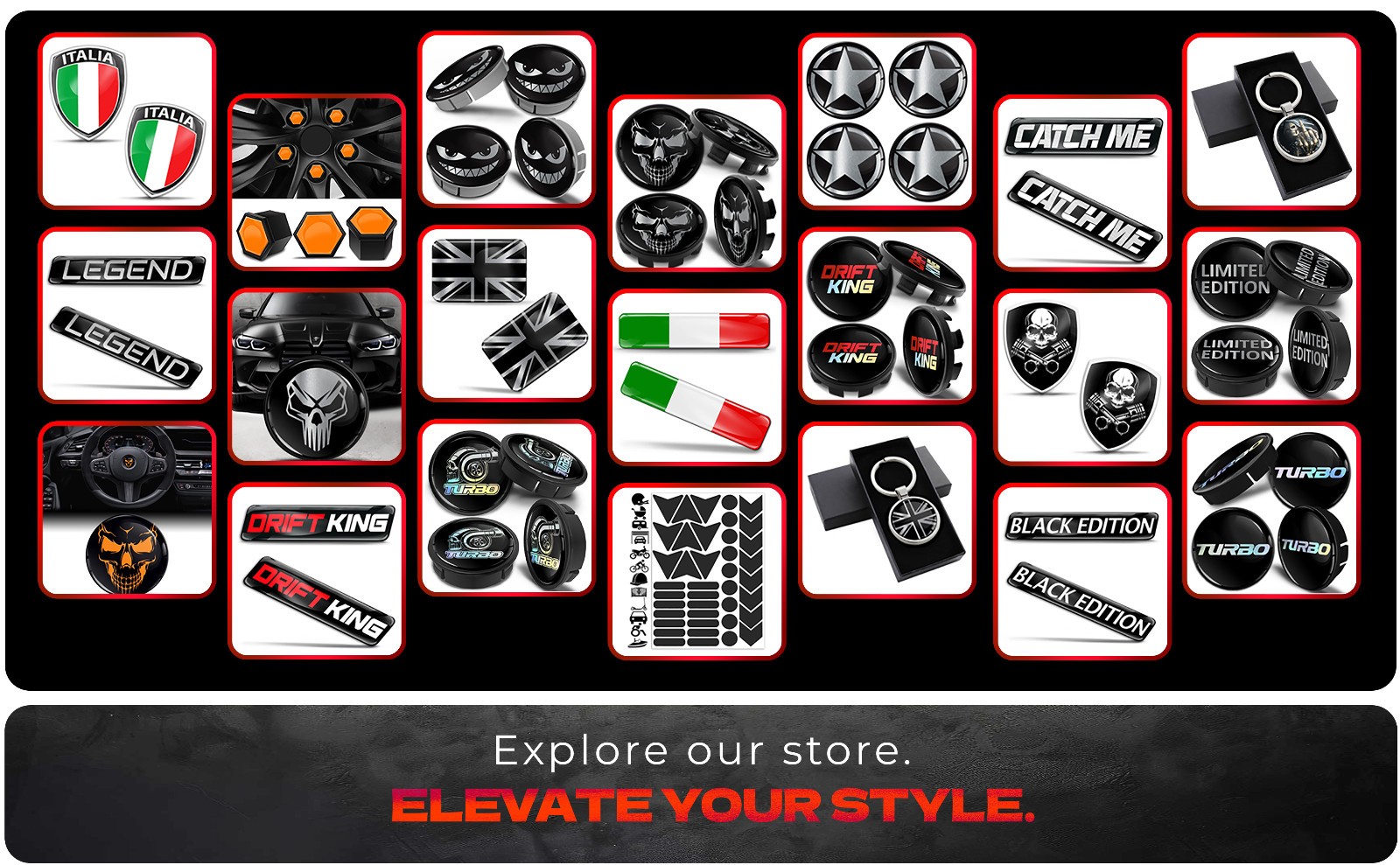 Personalize your wheel caps even further