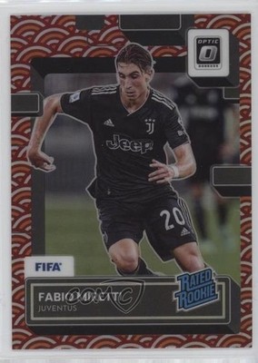 2022-23 Panini Donruss Rated Optic Photon Prizm Fabio Miretti #196 Rookie RC 7m3
