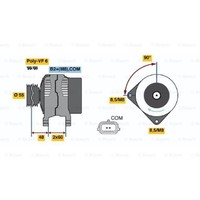 Bosch Generator Lichtmaschine 120A 14V FüR Renault Megane Iii Hatchback Van