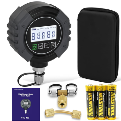 #ad #ad Pro Digital Vacuum Gauge HVAC Pressure Tester with Alarm， HVAC Micron Gauge 0 7 $167.91