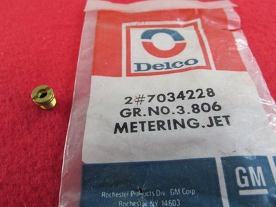 NOS 1968-1972 CHEVY TRUCK BLAZER ALL & VAN G10 G20 G30 CARBURETOR METERING JET
