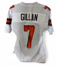 Jamie Gillan Signed Cleveland Browns Jersey (Hard to find white) Beckett