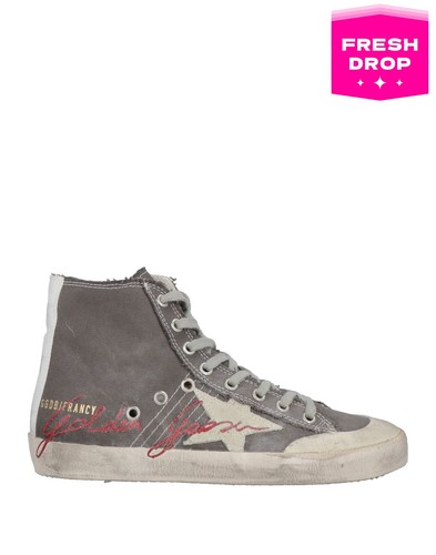 Baskets GOLDEN GOOSE DELUXE MARQUE PRIX DE VENTE CONSEILLÉ 455€ décalées taille L36 R35 aspect usé - Photo 1/5