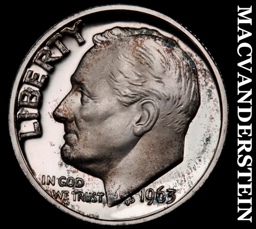 1963 Roosevelt Dime- Silver- Choice Gem Proof Cameo Luster No Reserve #i9581