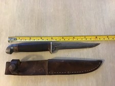 Kinfolks 330 Fixed Blade Hunting Knife & Sheath, Well-Used