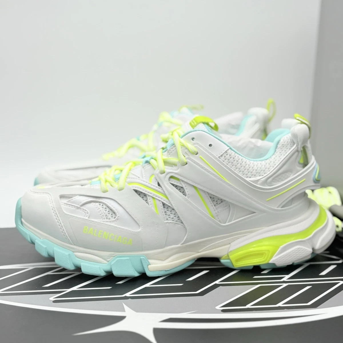 Balenciaga Track Sneaker White Dark Blue Yellow for sale | eBay