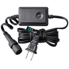 DELight 9FT 2 Wire Multi Flash Controller Power Cord 110V LED Rope Light