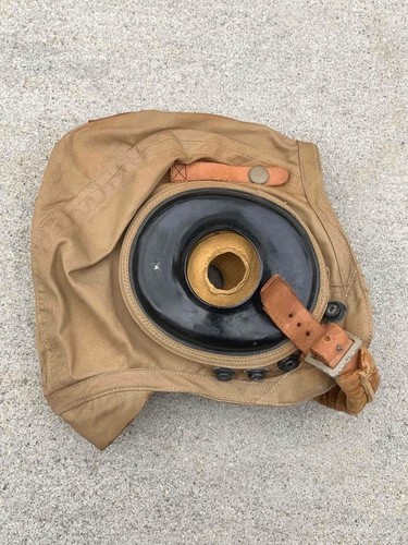 Vintage WWII US Army Air Force USAAC Spec. AN-H-15 Flight Helmet - Size Small - Picture 4 of 12