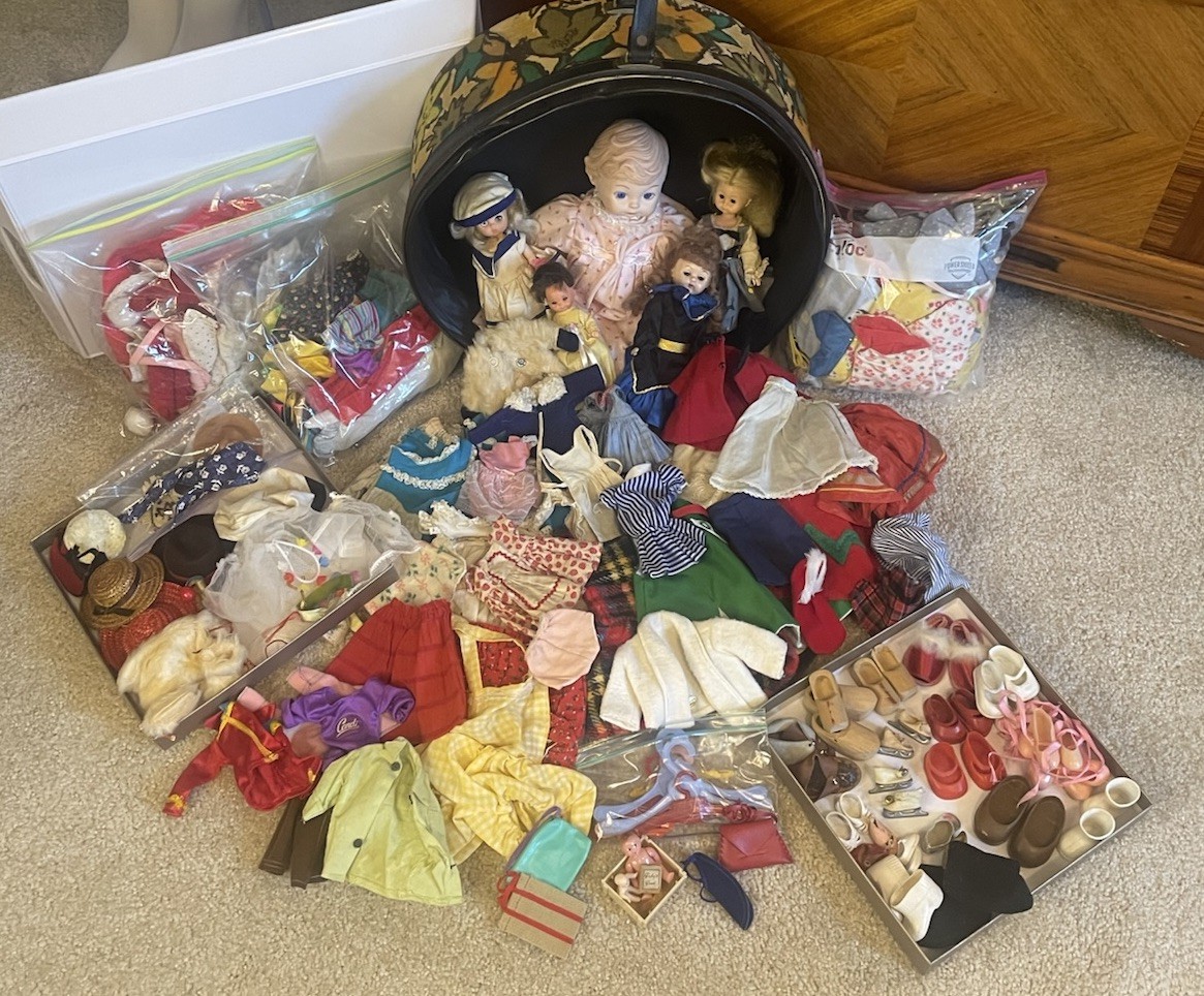 Large Mixed Lot Vintage 60’s-80’s Doll Clothes For  Vogue, Barbie And Other