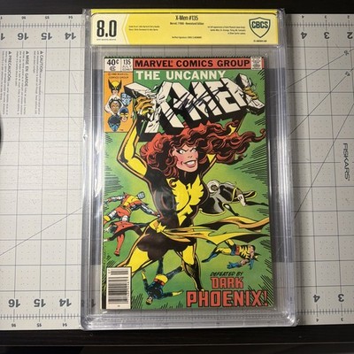 X-Men #135 (1980) CBCS 8.0  SIGNED CHRIS CLAREMONT!! NEWSSTAND!! 1st Sen. Kelly
