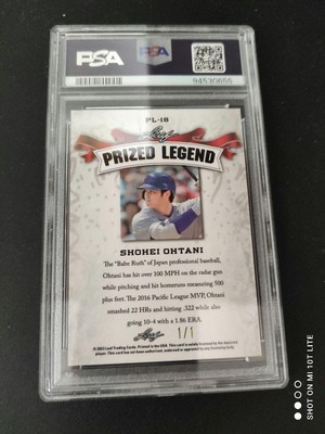 leaf special release gold 大谷翔平/1 psa8