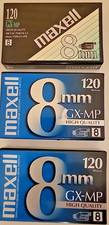Lot of 3 Maxell 8mm High Quality 120 Camcorder Blank Video Cassette Tapes GX-MP