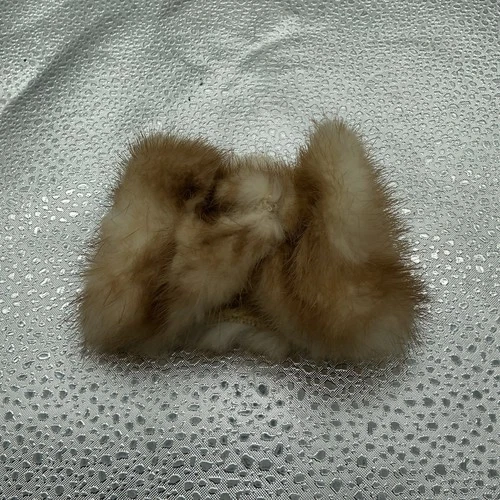 Gorgeous Vintage 1960s Barbie Clone Real Fur Brown Stole