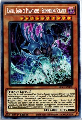 Raviel, Lord of Phantasms - Shimmering Scraper 1st Edition Prismatic Secret Rare