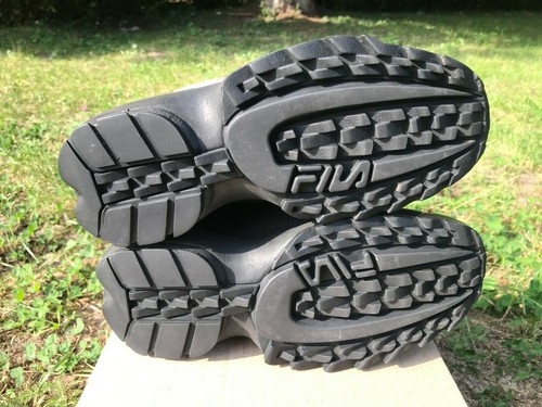 Vintage Fila Disruptor Zapatillas Mujer Talla US 5.5 (38) Negro Blanco Raro - Imagen 10 de 12