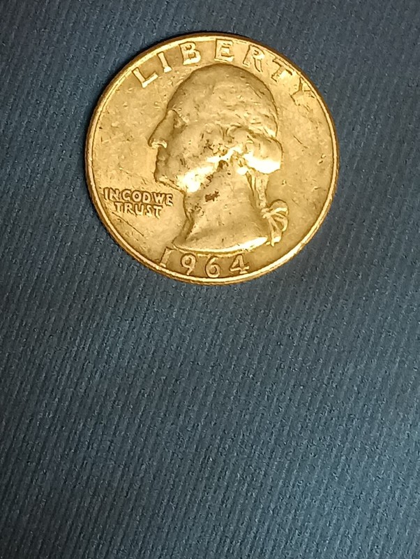 1964 Silver Washington Quarter  🎾🔥 90% Silver 🔥 Circulated 🔝 Not Cleaned