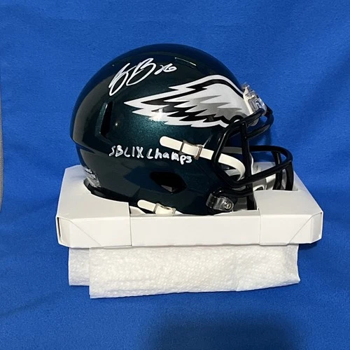 Saquon Barkley Signed Kelly Green Style Mini Helmet Philadelphia Eagles. Beckett