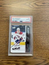 Upper Deck 2021-22 Series 1 Cole Caufield Young Guns PSA 10