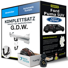 Für FORD Puma SUV Typ J2K , CF7 Anhängerkupplung abnehmbar +eSatz 7pol 19- Kit