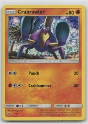 Crabrawler 007/012 McDonald's 2017 Holo Promo