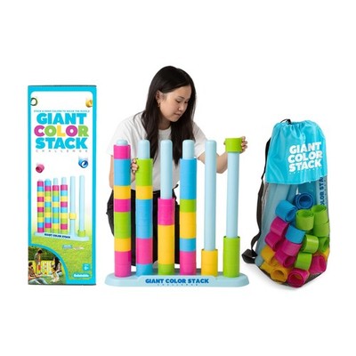 Giant Color Stack Challenge by Relatable   Strategy Stacking Game with 50 Puzzle