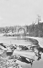 Boat Ride Tour Twin Lakes Idaho ID - Reprint