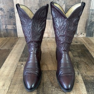 Dan Post Black Cherry Boots | eBay