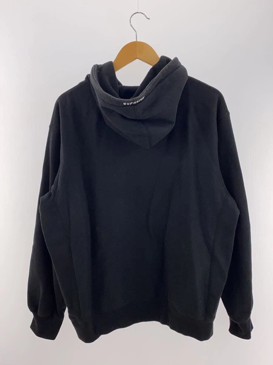Felpa Supreme con cappuccio M cotone nero usata