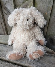 Moulin Roty Cream Jojo Bunny Rabbit Fluffy Plush Baby Soft Toy