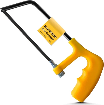Hanpex 15Cm / 6 In. Mini Hacksaw Frame - 150Mm Extra Fine Cut Junior Hack Saw... - image 1 of 4