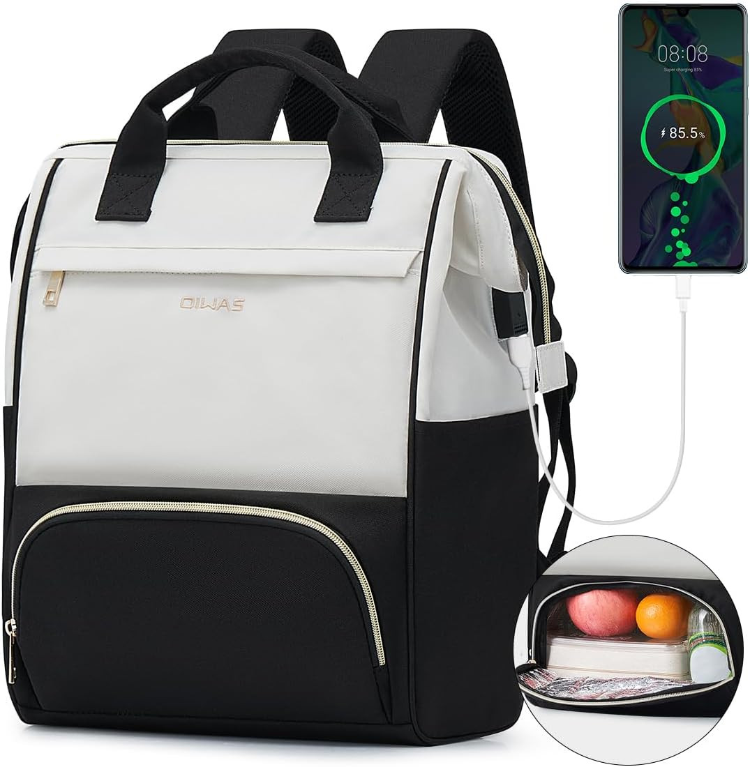 For Women And Men, 15.6 Inch Laptop Backpack With Insulated Compa