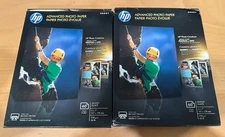 HP Advanced Photo Paper Glossy 5 x 7 60 Sheets/Pack Q8690A 2 Pack NEW