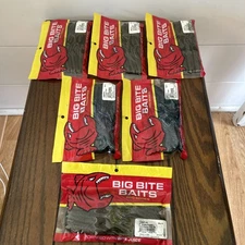 Lot Of 6 New Pkgs BIG BITE BAITS Pro Series 3 Colors 4” Craw Tube (8 Ea Pkg)