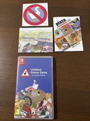 Untitled Goose Spiel für Nintendo Switch komplett mit Karte, Katalog und Sticker