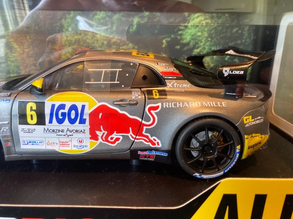 RARE ALPINE A110 RALLYE GT+ LOEB RALLYE MONT-BLANC 2024 BARDAHL 1/18 SOLIDO - Photo 4/4