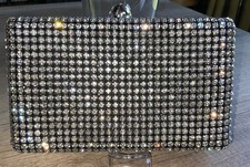 Beautiful crystal two sided evening clutch 