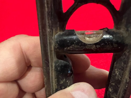 Vintage Springfield Wasserwaage & Werkzeug Wasserwaage, Gusseisen 6 Zoll 3 Blasen - Bild 3 von 10