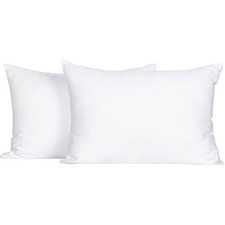 FLXXIE 2 Pack Small Cotton Down Alternative Pillows, Super Soft and Breathabl...