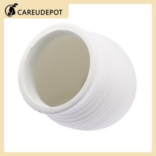 1Pcs Aquarium Decor Ceramic Hideaway Rock Cave White 3.19x3.11x3.11 Inches