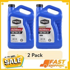 (2 pack) Super Tech High Mileage Full Synthetic SAE 5W-20 Motor Oil, 5 Quarts 27.31 per gallon