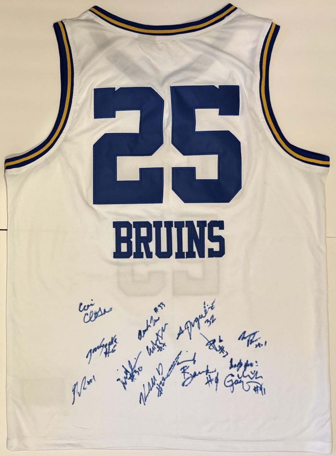 Kiki Rice Autographed Signed UCLA Bruins 2024-25 UCLA Women's Basketball 12 Sigs TEAM Jersey PSA LOA WBB 