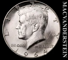 1964-D Silver Kennedy Half Dollar - Choice Gem Brilliant Uncirculated  #L4736