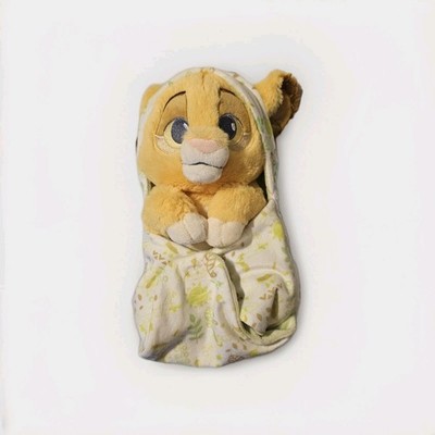 NWT Disney Store Babies The Lion King Simba Hoodie Pouch Blanket Plush Toy Doll