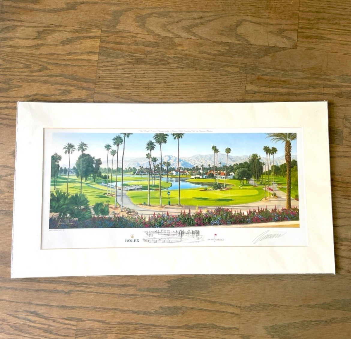 GRAEME W. BAXTER ダンロップフェニックス 版画 90/570 Graeme Baxter Rolex Kraft Nabisco Championship Mission Hills Golf