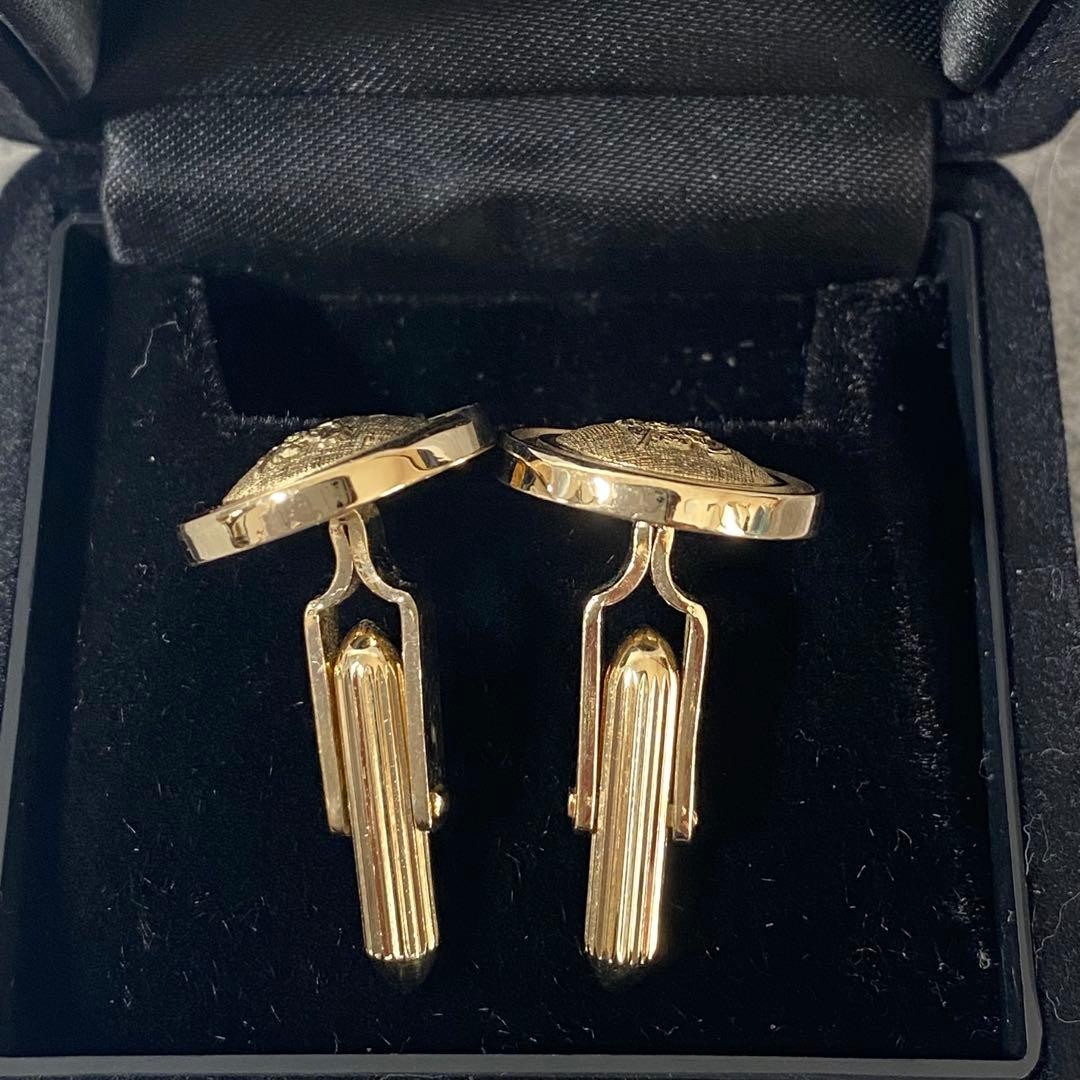 Burberry Knights Cufflinks Tie Clip Set Vintage Fashion Accessories Auth thumbnail 17