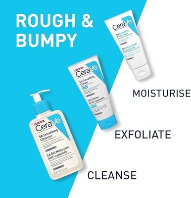 CeraVe Renewing Smoothing & Cleanser Foot Cream For Dry Rough Skin