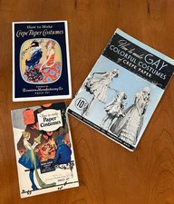 3 Dennison - How To Make Crepe Paper Costumes Booklets - Art Deco